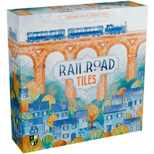 DMGHG230 Railroad Tiles Board Game (Damaged) published by Horrible Games