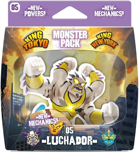 DMGIEL70361 King Of Tokyo Board Game: Luchador Monster Pack (Damaged) published by Iello