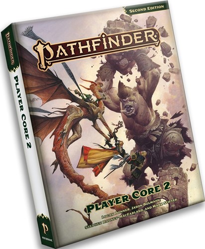 DMGPAI12004HC Pathfinder RPG 2nd Edition: Player Core Rulebook 2 (Damaged) published by Paizo Publishing