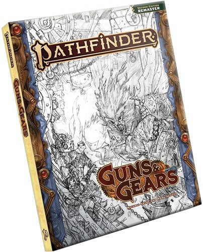 DMGPAI12010SK Pathfinder RPG 2nd Edition: Guns And Gears Sketch Edition (Remastered) (Damaged) published by Paizo Publishing