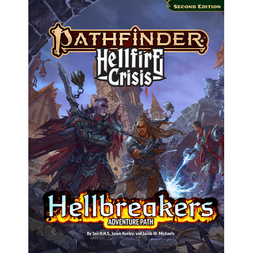 DMGPAI15222HC Pathfinder RPG 2nd Edition: Adventure Path: Hellbreakers (Damaged) published by Paizo Publishing