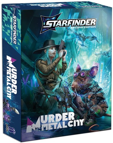DMGPAI24005BX Starfinder RPG 2nd Edition: Murder In Metal City Deluxe Adventure (Damaged) published by Paizo Publishing