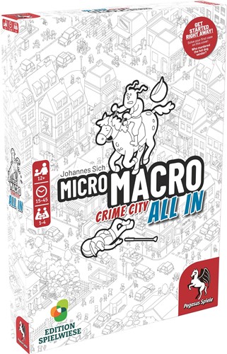 DMGPEG59062E MicroMacro Crime City Card Game 3: All In (Damaged) published by Pegasus Spiele