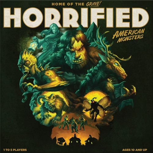 DMGRAV27363 Horrified Board Game: American Monsters (Damaged) published by Ravensburger