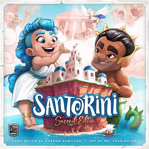 DMGROX305 Santorini Board Game: 2nd Edition (Damaged) published by Roxley Games