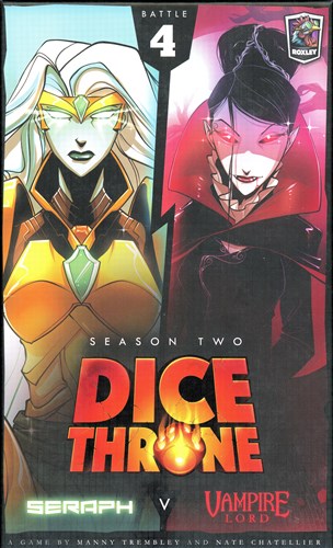 DMGROX605 Dice Throne Dice Game: Season Two Box 4: Vampire Lord Vs Seraph (Damaged) published by Roxley Games