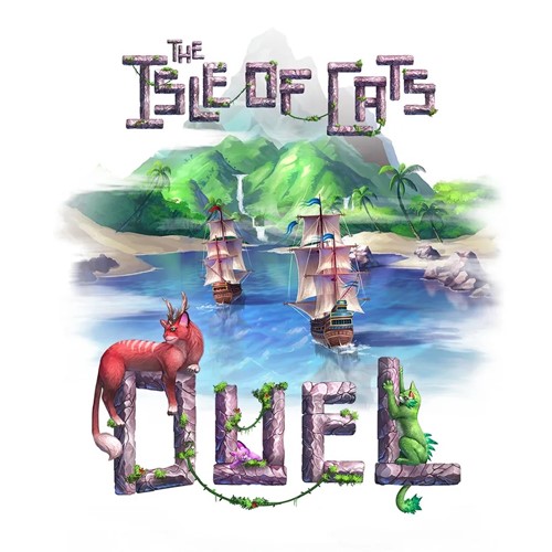 DMGTCOK680 The Isle Of Cats Board Game: Duel (Damaged) published by The City Of Games