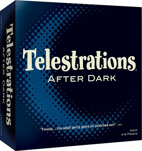 DMGUSOER000410 Telestrations Board Game: After Dark (Damaged) published by USAOpoly