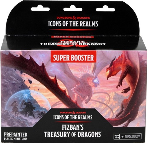 DMGWZK96129S2 Dungeons And Dragons: Fizban's Treasury Of Dragons Super Booster Pack (Damaged) published by WizKids Games