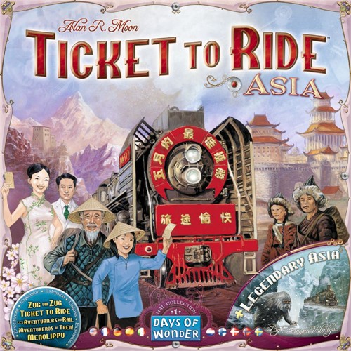 DOW720113 Ticket To Ride Board Game Map Collection: Volume 1 - Team Asia And Legendary Asia published by Days Of Wonder