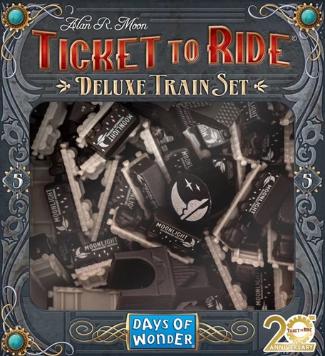 Ticket To Ride Board Game: The Flatcar With Semi-Trailer Truck 20th Anniversary Deluxe Train Set