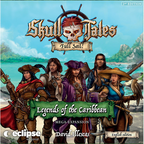 DRASTEXPLEGEND Skull Tales Board Game: Legends of the Caribbean Expansion published by Draco Ideas