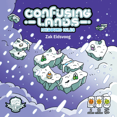 EBGTBD Confusing Lands Card Game: Icebound Isles published by Envy Born Games