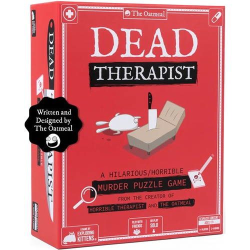 EKDETHCORE3 Dead Therapist Board Game published by Exploding Kittens