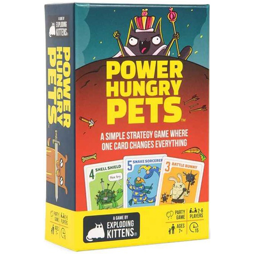 EKPPHPSM6 Power Hungry Pets Card Game published by Exploding Kittens