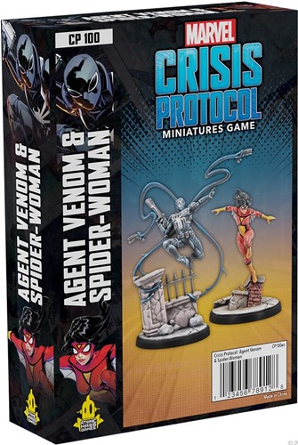 FFGCP100 Marvel Crisis Protocol Miniatures Game: Agent Venom And Spider Woman Pack published by Fantasy Flight Games