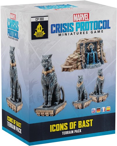 FFGCP180 Marvel Crisis Protocol Miniatures Game: Icons Of Bast Terrain Pack published by Fantasy Flight Games
