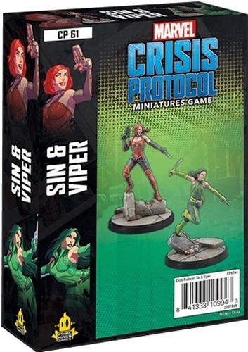 FFGCP61 Marvel Crisis Protocol Miniatures Game: Sin And Viper Character Pack published by Fantasy Flight Games