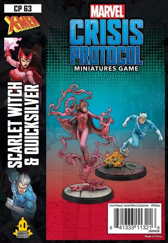 FFGCP63 Marvel Crisis Protocol Miniatures Game: Scarlet Witch And Quicksilver Expansion published by Atomic Mass Games