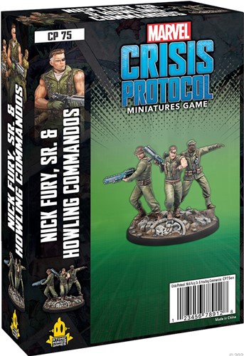FFGCP75 Marvel Crisis Protocol Miniatures Game: Nick Fury Sr And Howling Commandos Expansion published by Fantasy Flight Games
