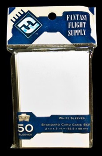 FFGFFS31S 50 x White Standard Card Sleeves 63.5mm x 88mm (FFG) published by Fantasy Flight Games