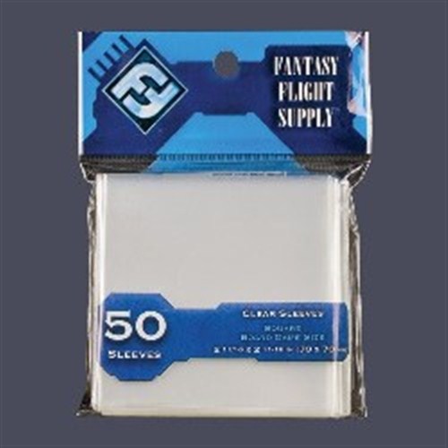 2!FFGFFS65S 50 Square Board Game Sleeves Pack 70mm x 70mm published by Fantasy Flight Games