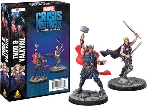 FFGMSG11 Marvel Crisis Protocol Miniatures Game: Thor And Valkyrie published by Atomic Mass Games