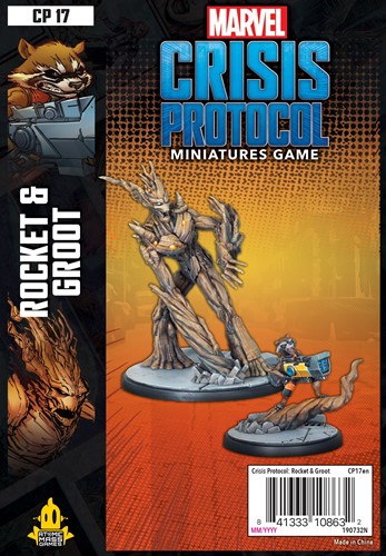FFGMSG17 Marvel Crisis Protocol Miniatures Game: Rocket And Groot published by Atomic Mass Games