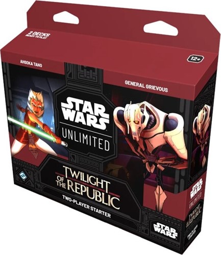 FFGSWH0303 Star Wars: Unlimited Twilight Of The Republic Two-Player Starter (Ahsoka Tano Vs General Grievous) published by Fantasy Flight Games