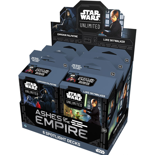 FFGSWH0810 Star Wars: Unlimited Ashes Of The Empire Spotlight Deck Display published by Fantasy Flight Games