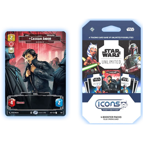 FFGSWHA017 Star Wars: Unlimited Icons 2027 - 4 Pack Booster Pack published by Fantasy Flight Games