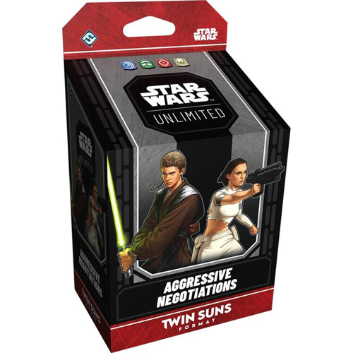 FFGSWHA024S1 Star Wars: Unlimited Twin Suns: Aggressive Negotiations: Anakin Skywalker And Padme Amidala published by Fantasy Flight Games