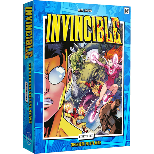 2!FLFINV001 Invincible RPG: Superhero Roleplaying Starter Set published by Free League Publishing