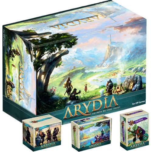 FOG900AL Arydia: The Paths We Dare Tread Board Game: All-In Bundle published by Far Off Games