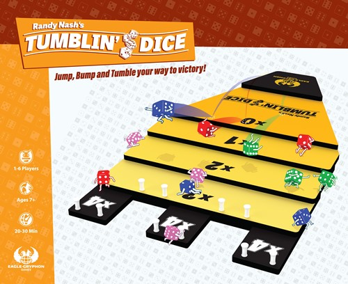 2!FRE102402 Tumblin' Dice Board Game: 2022 Edition published by FRED Distribution