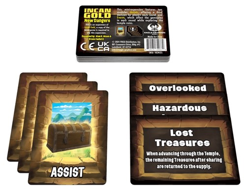 2!FRE102425 Incan Gold Card Game: New Dangers Expansion published by FRED Distribution