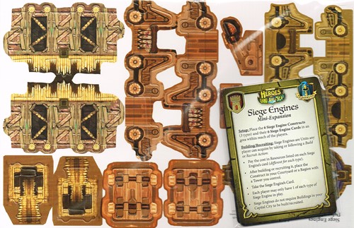 3!GAMHLASSE Heroes Of Land Air And Sea Board Game: Siege Engine Mini Expansion published by Gamelyn Games