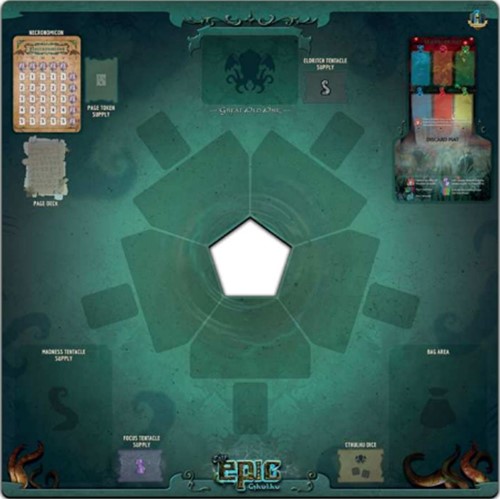 3!GAMTECTA01 Tiny Epic Cthulhu Card Game: Game Mat published by Gamelyn Games