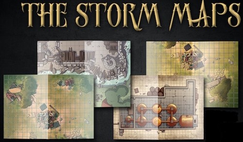 GEAVUL012 Vulcania RPG: Map Pack 2 - Beyond The Storms published by Gear Games