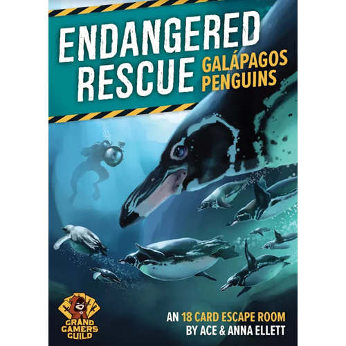 GGDER01 Endangered Rescue Card Game #1: Galapagos Penguins published by Grand Gamers Guild