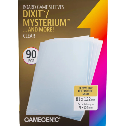 GGS10188ML 90 x Board Game Sleeves Dixit Clear 80mm x 120mm (Gamegenic) published by Gamegenic