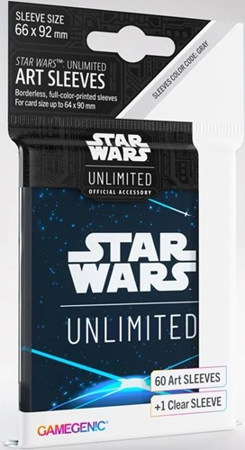2!GGS15031ML Star Wars: Unlimited Art Sleeves - Space Blue published by Gamegenic