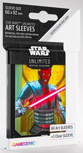 GGS15062ML Star Wars: Unlimited Art Sleeves - Darth Maul published by Gamegenic