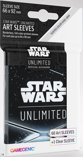 3!GGS15064ML Star Wars: Unlimited Art Sleeves - Card Back Black published by Gamegenic