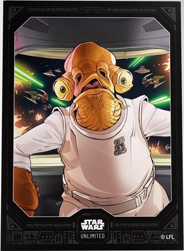 3!GGS15075ML Star Wars: Unlimited Art Sleeves - Admiral Ackbar published by Gamegenic