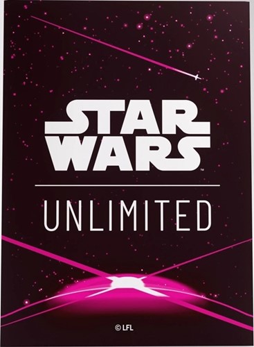 3!GGS15076ML Star Wars: Unlimited Art Sleeves - Card Back Magenta published by Gamegenic