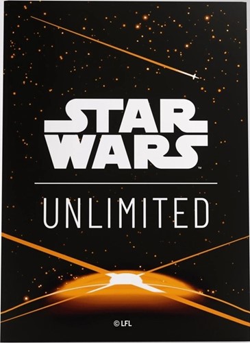 3!GGS15077ML Star Wars: Unlimited Art Sleeves - Card Back Orange published by Gamegenic