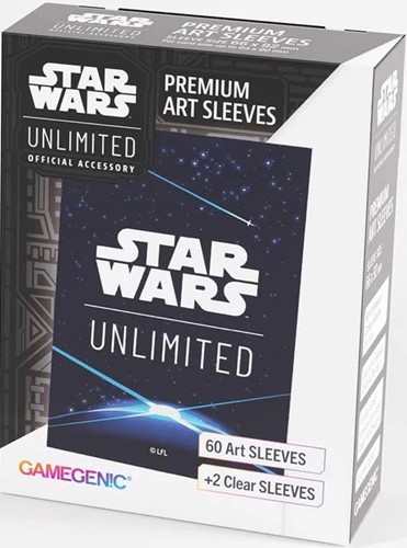 3!GGS15078ML Star Wars: Unlimited Premium Art Sleeves - Card Back Blue published by Gamegenic