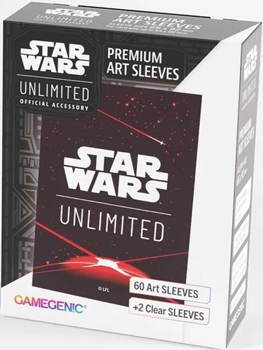 3!GGS15079ML Star Wars: Unlimited Premium Art Sleeves - Card Back Red published by Gamegenic