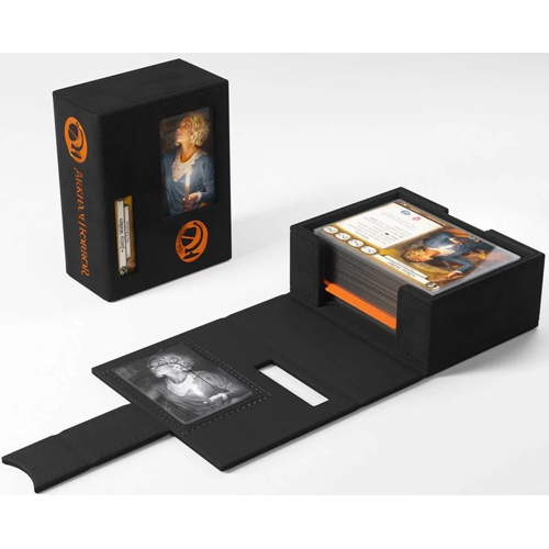 GGS20246ML Arkham Horror Investigator Deck Tome - New Edition Orange published by Gamegenic